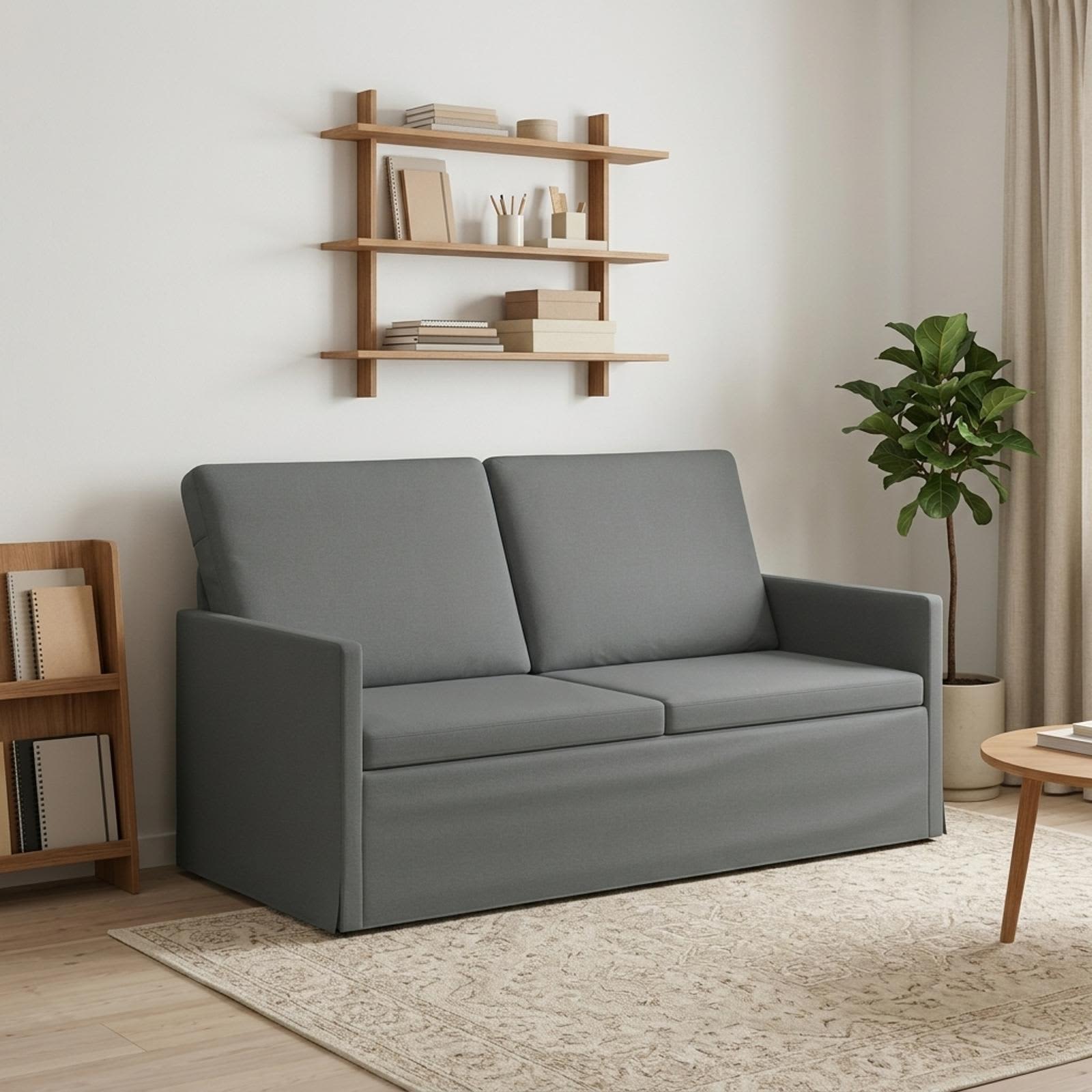 42041074_1.jpg vidaXL Sofa pre 2 osoby Tmavosivá 150 x 81 x 82 cm Látka – Obrázok 1