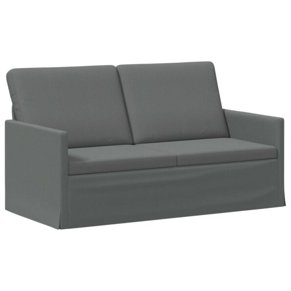 vidaXL Sofa pre 2 osoby Tmavosivá 150 x 81 x 82 cm Látka – Obrázok 2
