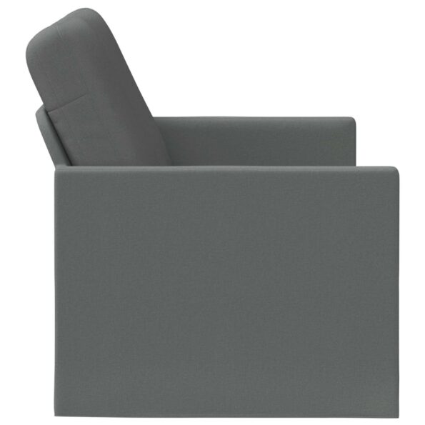 vidaXL Sofa pre 2 osoby Tmavosivá 150 x 81 x 82 cm Látka – Obrázok 4