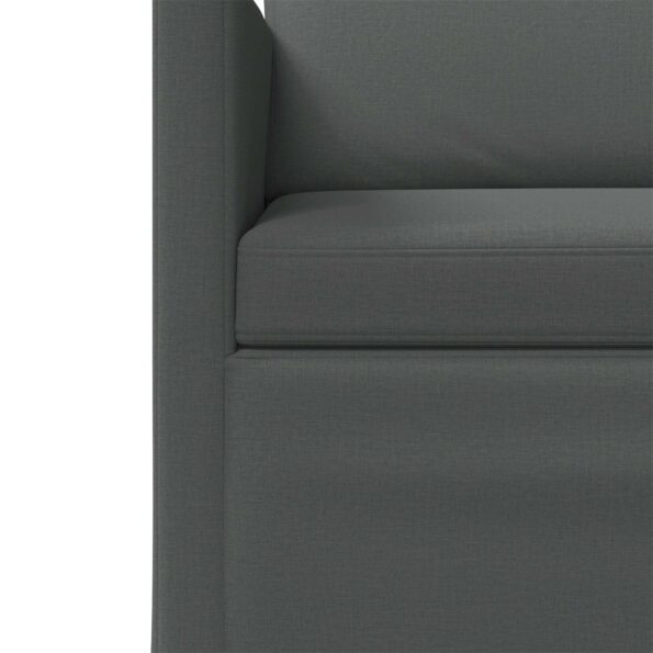 vidaXL Sofa pre 2 osoby Tmavosivá 150 x 81 x 82 cm Látka – Obrázok 6