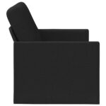 vidaXL Sofa pre 2 osoby Čierna 150 x 81 x 82 cm Látka – Obrázok 4