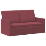 vidaXL Sofa pre 2 osoby Víno červené 150 x 81 x 82 cm Látka – Obrázok 2