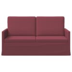 vidaXL Sofa pre 2 osoby Víno červené 150 x 81 x 82 cm Látka – Obrázok 3