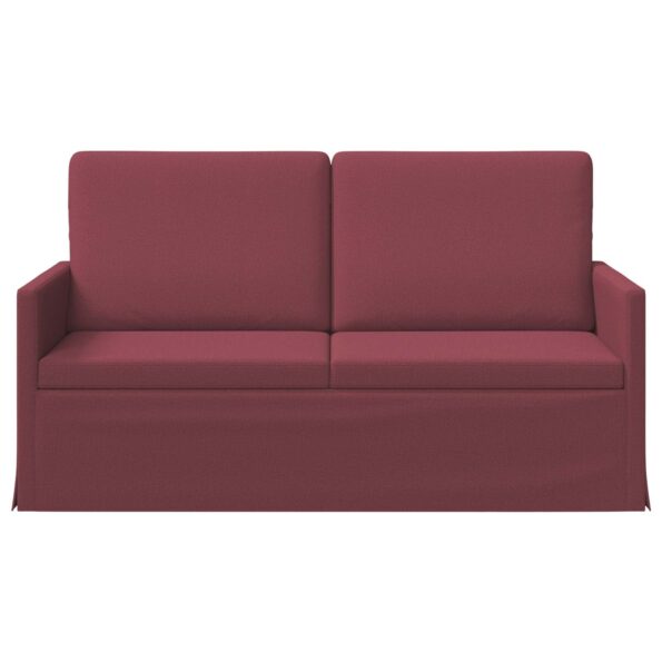 vidaXL Sofa pre 2 osoby Víno červené 150 x 81 x 82 cm Látka – Obrázok 3