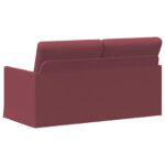 vidaXL Sofa pre 2 osoby Víno červené 150 x 81 x 82 cm Látka – Obrázok 5