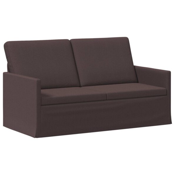 vidaXL Sofa pre 2 osoby Tmavohnedá 150 x 81 x 82 cm Látka – Obrázok 2