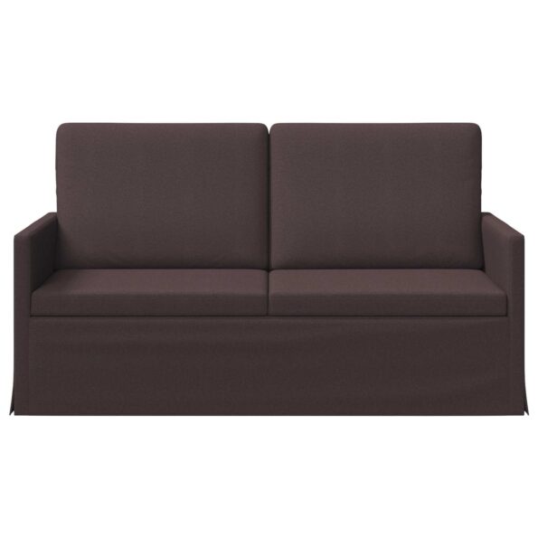 vidaXL Sofa pre 2 osoby Tmavohnedá 150 x 81 x 82 cm Látka – Obrázok 3