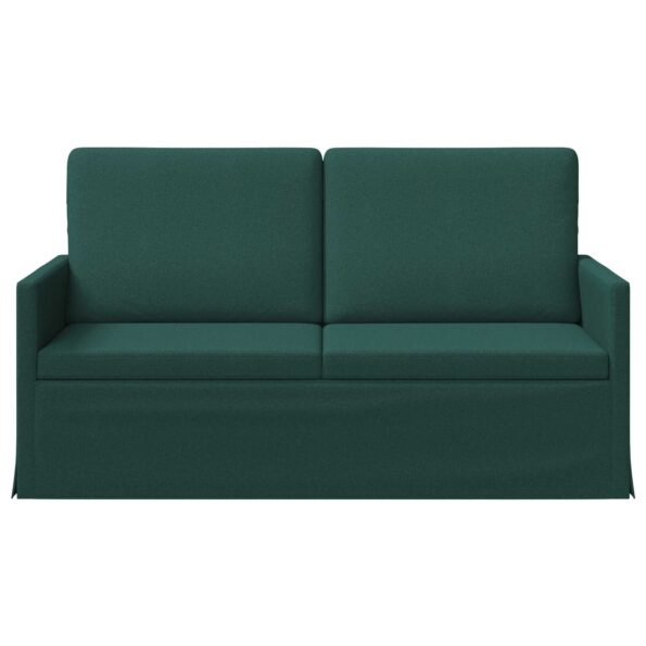 vidaXL Sofa pre 2 osoby Tmavozelená 150 x 81 x 82 cm Látka – Obrázok 3