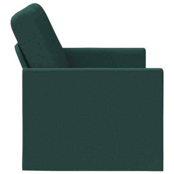 vidaXL Sofa pre 2 osoby Tmavozelená 150 x 81 x 82 cm Látka – Obrázok 4