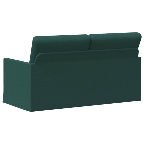 vidaXL Sofa pre 2 osoby Tmavozelená 150 x 81 x 82 cm Látka – Obrázok 5