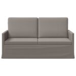 vidaXL Sofa pre 2 osoby Sivohnedá 150 x 81 x 82 cm Látka – Obrázok 3