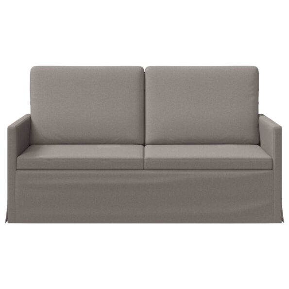 vidaXL Sofa pre 2 osoby Sivohnedá 150 x 81 x 82 cm Látka – Obrázok 3