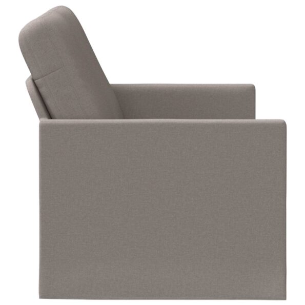 vidaXL Sofa pre 2 osoby Sivohnedá 150 x 81 x 82 cm Látka – Obrázok 4