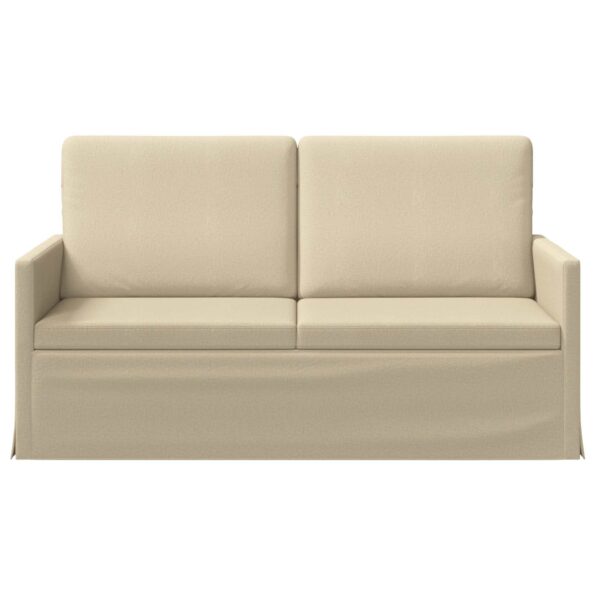 vidaXL Sofa pre 2 osoby Krémová 150 x 81 x 82 cm Látka – Obrázok 3