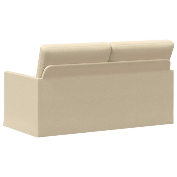 vidaXL Sofa pre 2 osoby Krémová 150 x 81 x 82 cm Látka – Obrázok 5