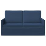 vidaXL Sofa pre 2 osoby Modrá 150 x 81 x 82 cm Látka – Obrázok 3