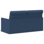 vidaXL Sofa pre 2 osoby Modrá 150 x 81 x 82 cm Látka – Obrázok 5