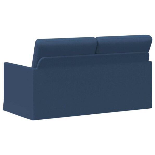 vidaXL Sofa pre 2 osoby Modrá 150 x 81 x 82 cm Látka – Obrázok 5