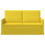vidaXL Sofa pre 2 osoby Svetložltá 150 x 81 x 82 cm Látka – Obrázok 3