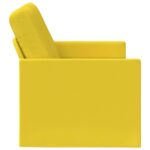 vidaXL Sofa pre 2 osoby Svetložltá 150 x 81 x 82 cm Látka – Obrázok 4