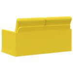 vidaXL Sofa pre 2 osoby Svetložltá 150 x 81 x 82 cm Látka – Obrázok 5