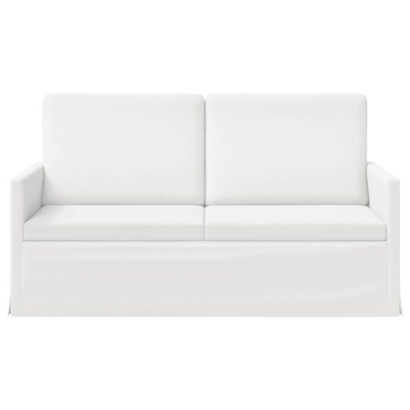 vidaXL Sofa pre 2 osoby Biela 150 x 81 x 82 cm Látka – Obrázok 3