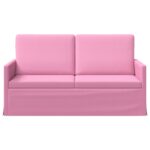 vidaXL Sofa pre 2 osoby Ružová 150 x 81 x 82 cm Látka – Obrázok 3