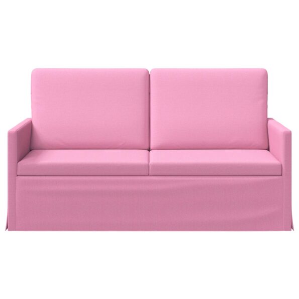 vidaXL Sofa pre 2 osoby Ružová 150 x 81 x 82 cm Látka – Obrázok 3
