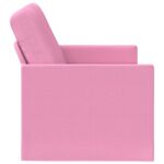 vidaXL Sofa pre 2 osoby Ružová 150 x 81 x 82 cm Látka – Obrázok 4