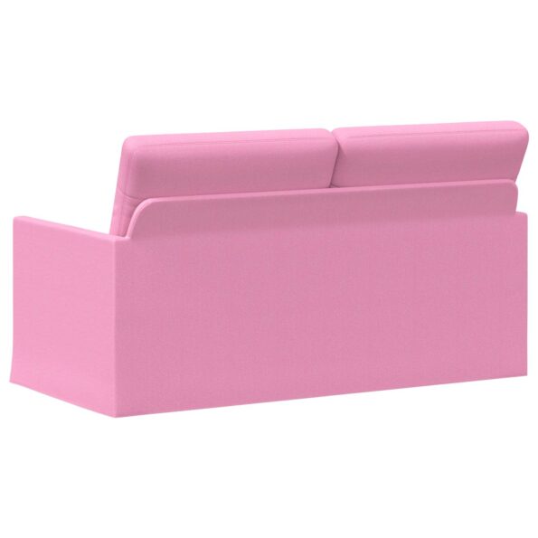 vidaXL Sofa pre 2 osoby Ružová 150 x 81 x 82 cm Látka – Obrázok 5
