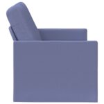 vidaXL Sofa pre 2 osoby Modrá džínovina 150 x 81 x 82 cm Látka – Obrázok 4