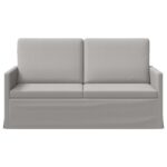vidaXL Sofa pre 2 osoby Oblá šedá 150 x 81 x 82 cm Látka – Obrázok 3