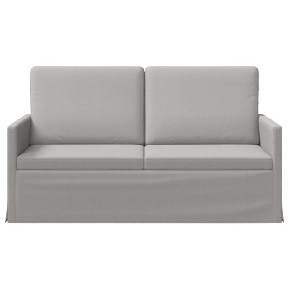 vidaXL Sofa pre 2 osoby Oblá šedá 150 x 81 x 82 cm Látka – Obrázok 3