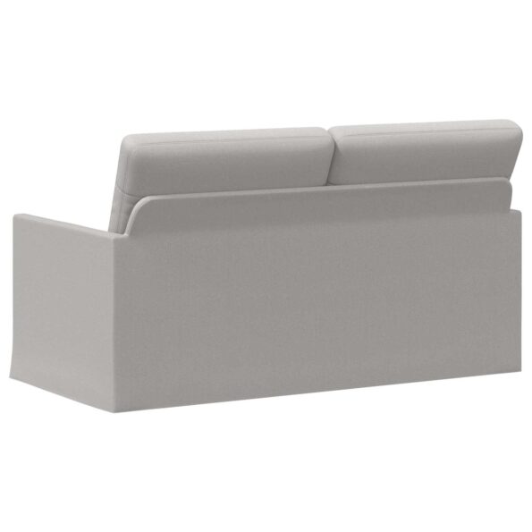 vidaXL Sofa pre 2 osoby Oblá šedá 150 x 81 x 82 cm Látka – Obrázok 5
