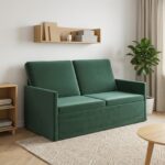 vidaXL Sofa pre 2 osoby Tmavozelená 150 x 81 x 82 cm Zamat