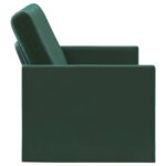 vidaXL Sofa pre 2 osoby Tmavozelená 150 x 81 x 82 cm Zamat – Obrázok 4