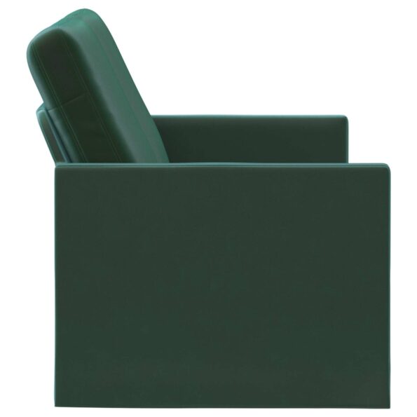 vidaXL Sofa pre 2 osoby Tmavozelená 150 x 81 x 82 cm Zamat – Obrázok 4