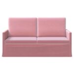 vidaXL Sofa pre 2 osoby Ružová 150 x 81 x 82 cm Zamat – Obrázok 3