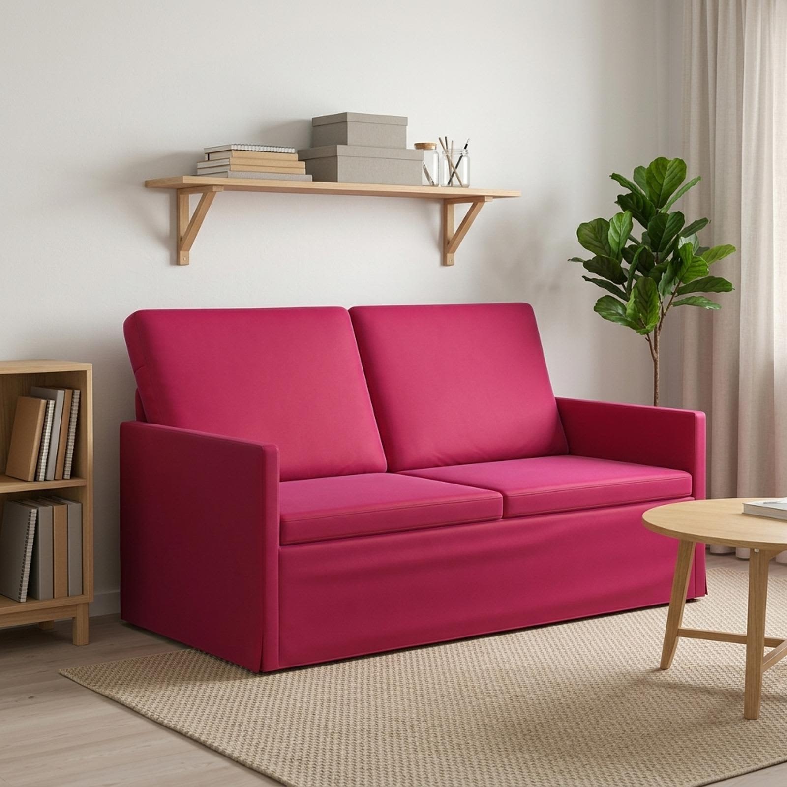 42041092_1.jpg vidaXL Sofa pre 2 osoby Víno červené 150 x 81 x 82 cm Zamat – Obrázok 1