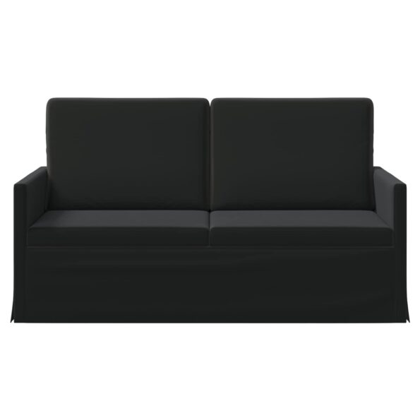 vidaXL Sofa pre 2 osoby Čierna 150 x 81 x 82 cm Zamat – Obrázok 3