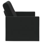vidaXL Sofa pre 2 osoby Čierna 150 x 81 x 82 cm Zamat – Obrázok 4