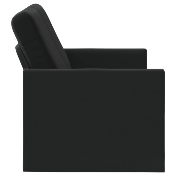 vidaXL Sofa pre 2 osoby Čierna 150 x 81 x 82 cm Zamat – Obrázok 4