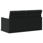 vidaXL Sofa pre 2 osoby Čierna 150 x 81 x 82 cm Zamat – Obrázok 5