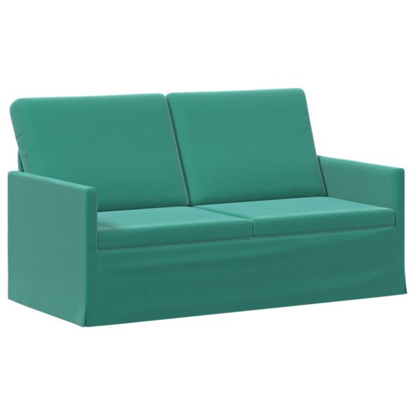 vidaXL Sofa pre 2 osoby Tyrkysová 150 x 81 x 82 cm Zamat – Obrázok 2