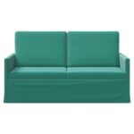 vidaXL Sofa pre 2 osoby Tyrkysová 150 x 81 x 82 cm Zamat – Obrázok 3