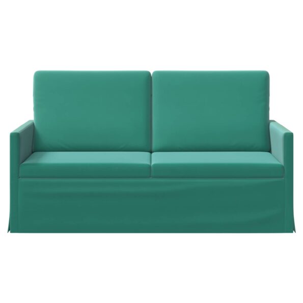 vidaXL Sofa pre 2 osoby Tyrkysová 150 x 81 x 82 cm Zamat – Obrázok 3
