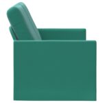 vidaXL Sofa pre 2 osoby Tyrkysová 150 x 81 x 82 cm Zamat – Obrázok 4