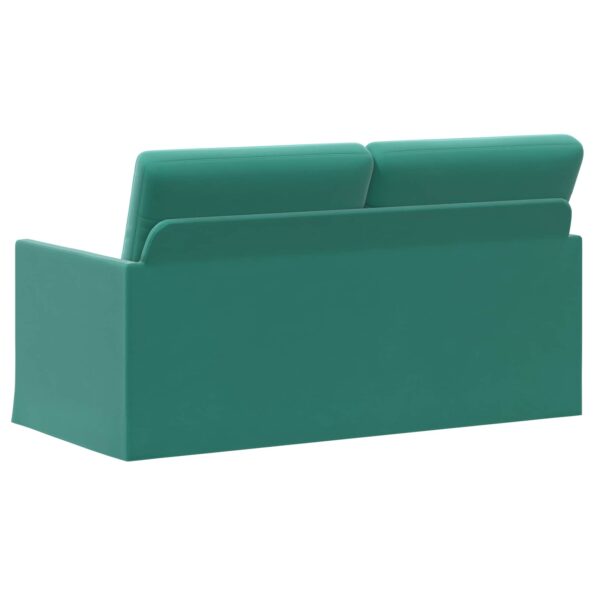 vidaXL Sofa pre 2 osoby Tyrkysová 150 x 81 x 82 cm Zamat – Obrázok 5