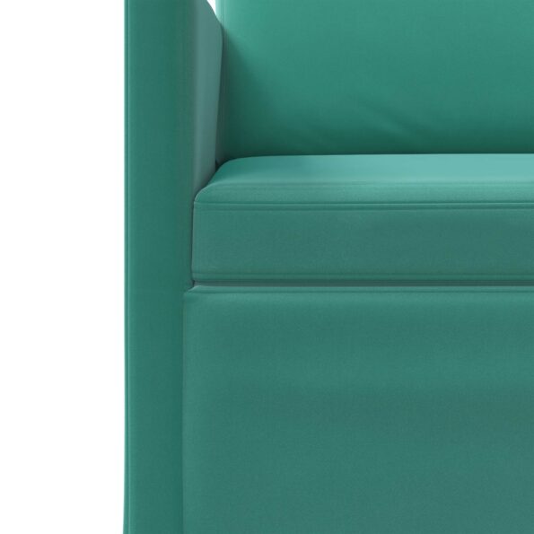 vidaXL Sofa pre 2 osoby Tyrkysová 150 x 81 x 82 cm Zamat – Obrázok 6