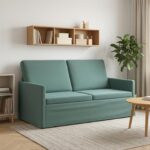vidaXL Sofa pre 2 osoby Morská zelená 150 x 81 x 82 cm Zamat